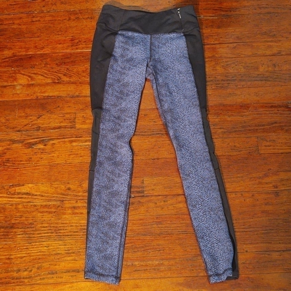 Calia Purple Snakeskin Mesh Cutouts Leggings Sz S